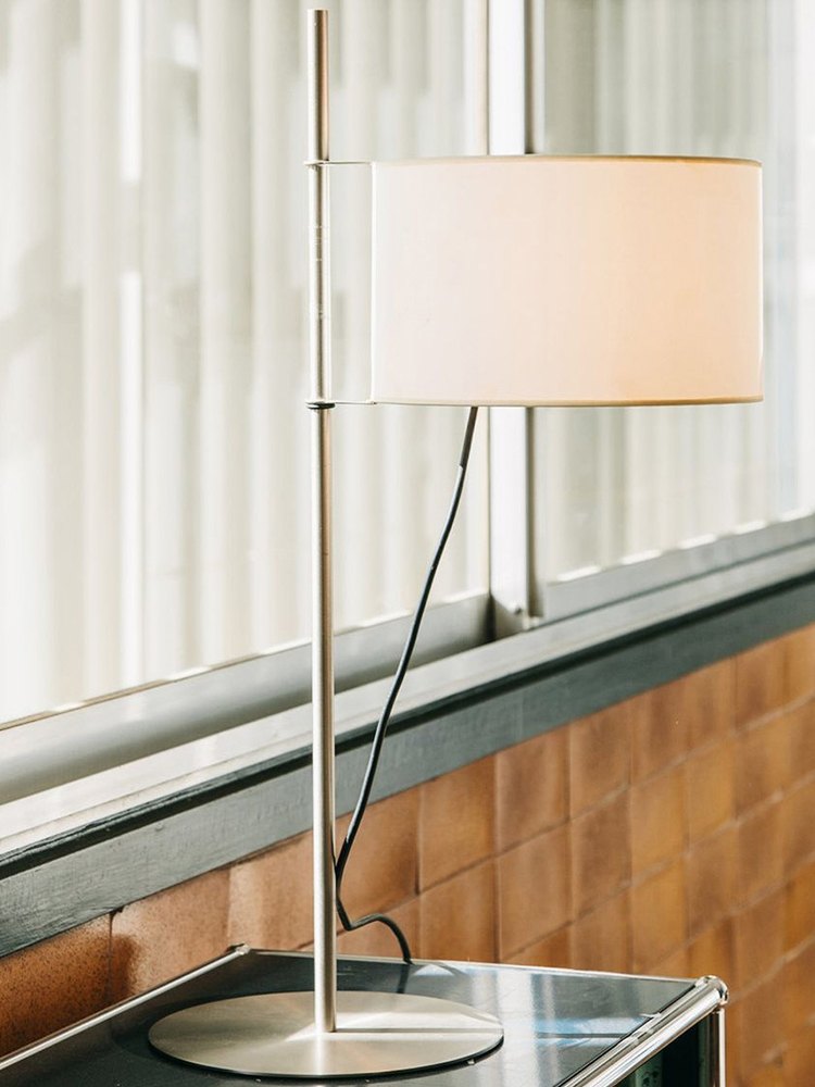 Modern Fabric Shade Table and Floor Lamp - 02 02-scene-fabric-shade-table-lamp-window