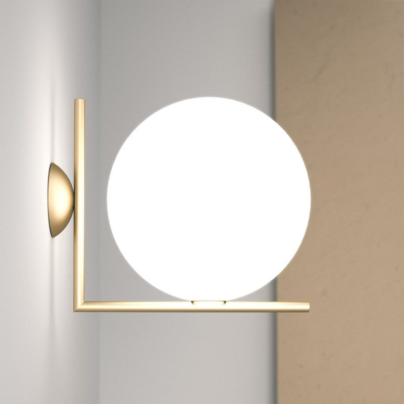 Modern Globe Arm Wall Sconce - 02 02-scene-modern-globe-arm-wall-sconce-close-up