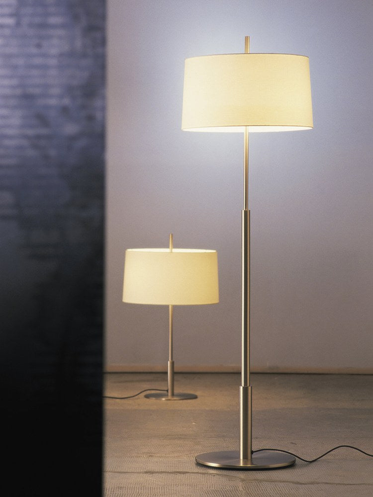 Modern Satin Nickel Off-White Fabric Lamp - 02 02-scene-satin-nickel-off-white-table-floor-lamps