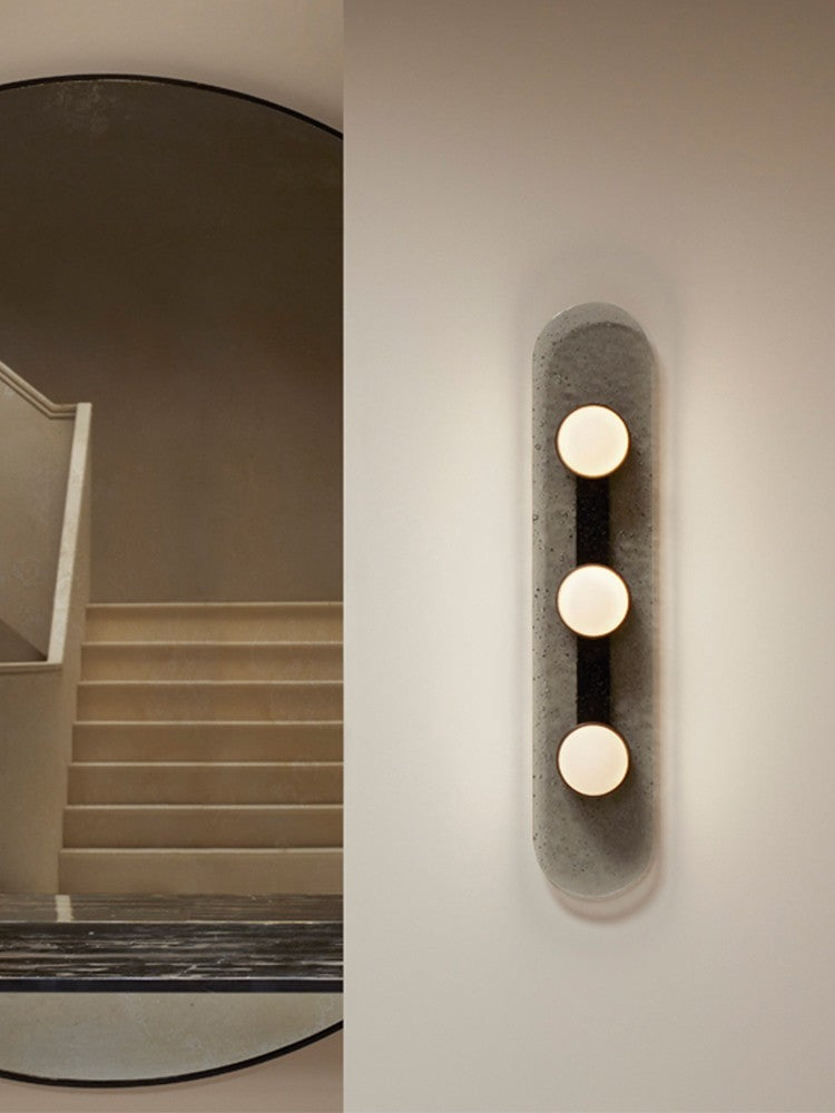 Modern Smoky Glass Linear Wall Sconce - 02 02-scene-smoky-glass-linear-wall-sconce-stairway