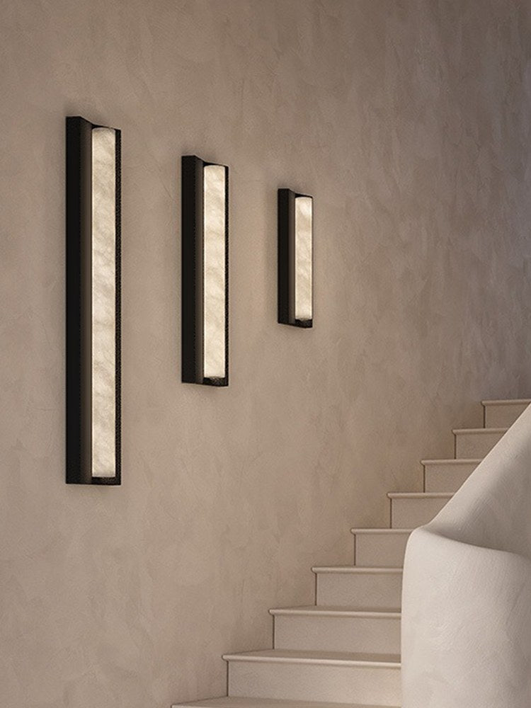 Modern Spanish Snowflake Marble Wall Sconce - 02 02-scene-spanish-snowflake-marble-wall-sconce-staircase