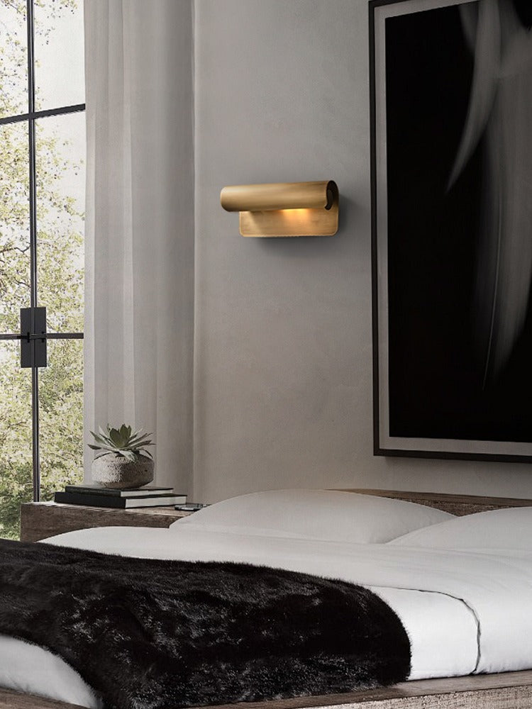 Modern Horizontal Cylinder Wall Sconce - 03 02-source-scene-2