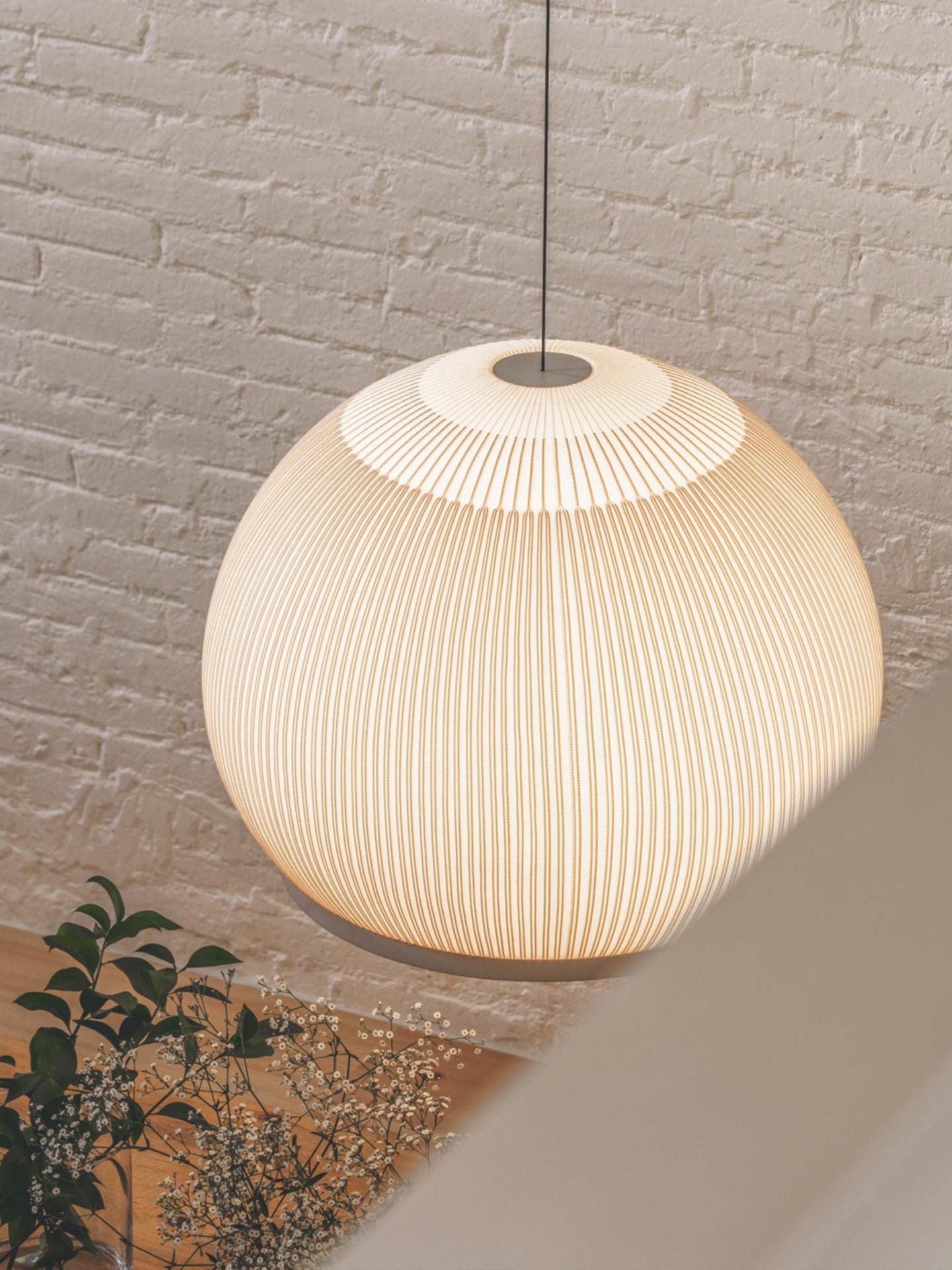 Modern Ribbed Dome Pendant Light - 03 02-source-scene-2