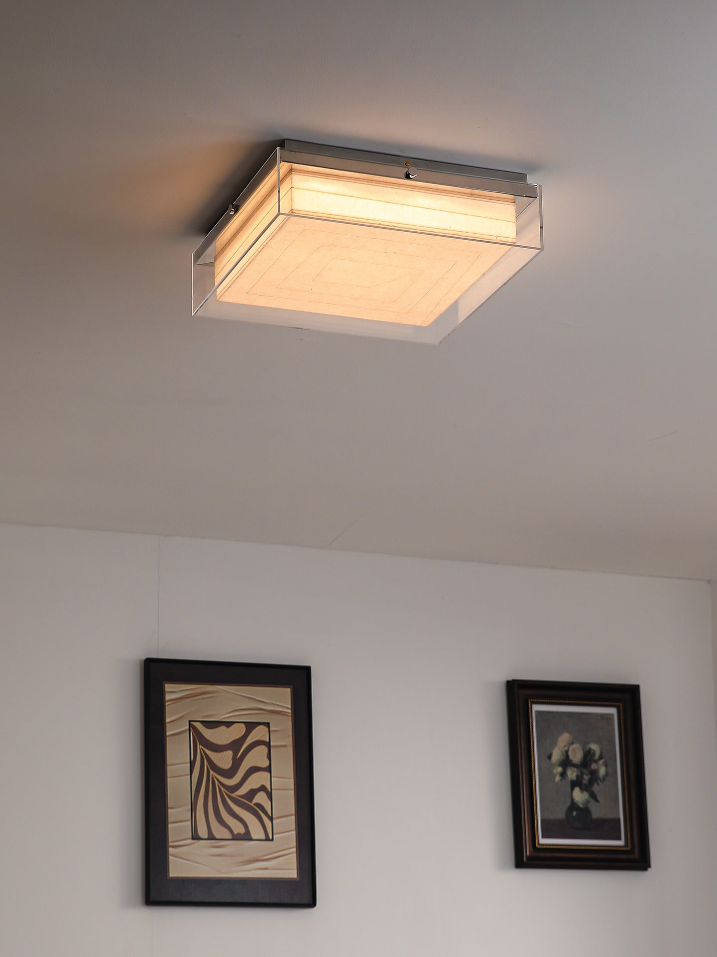 Modern Square Acrylic Wood Ceiling Light - 03 02-source-scene-2