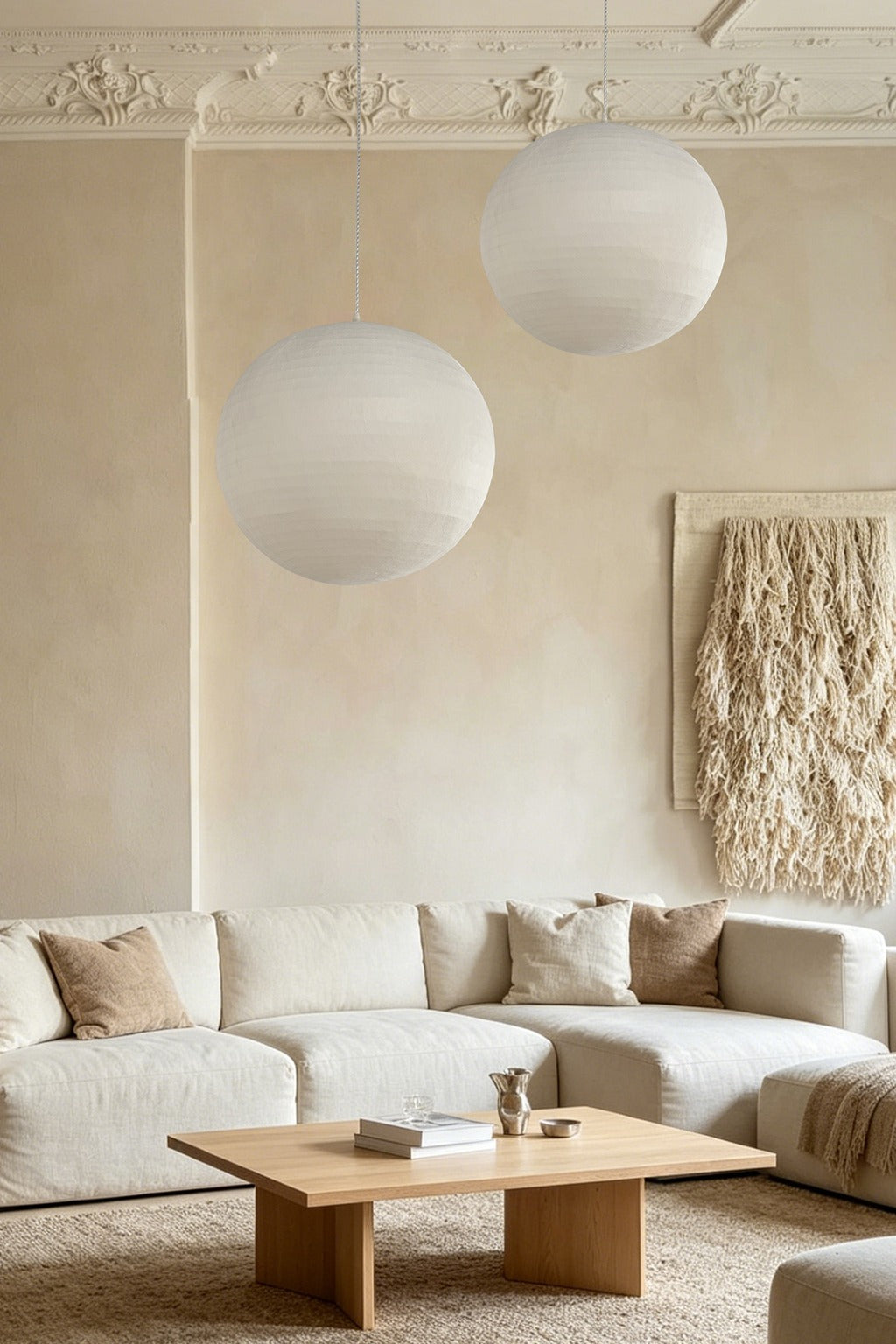 Modern Silk Globe Pendant Light - 03 02-source-scene-2