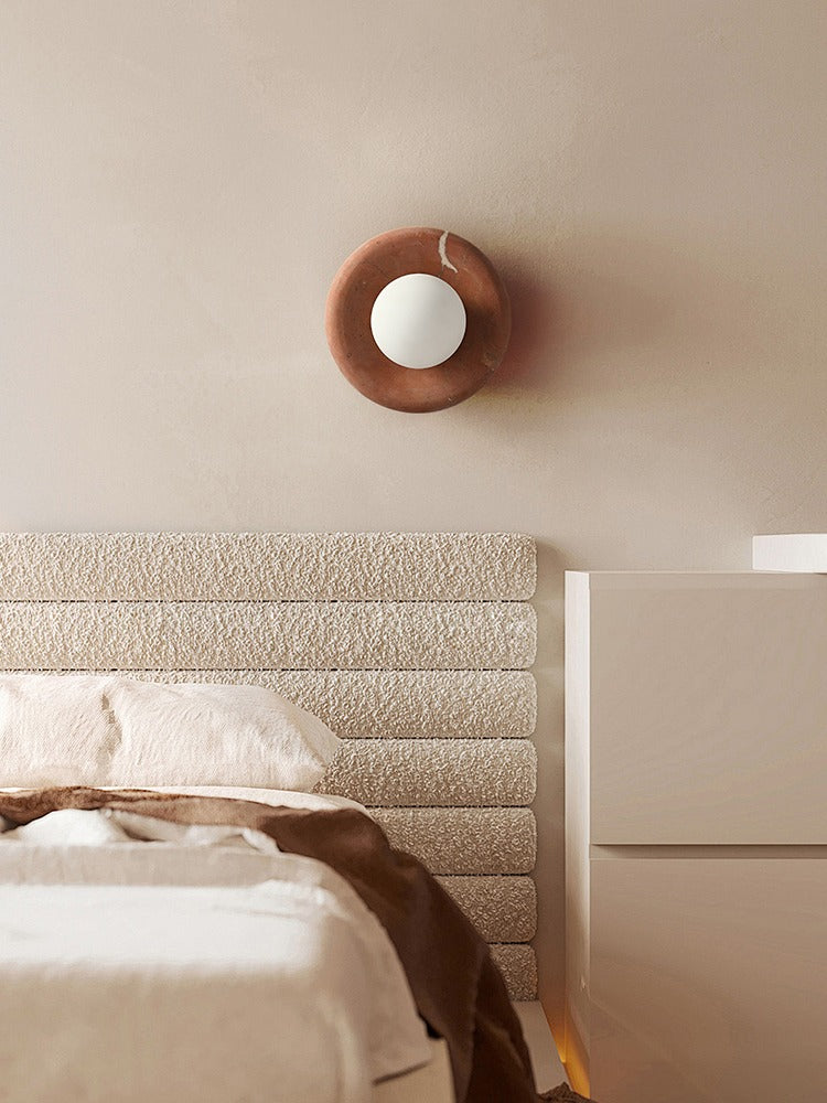 Modern Stone Ring Wall Sconce - 03 02-source-scene-2