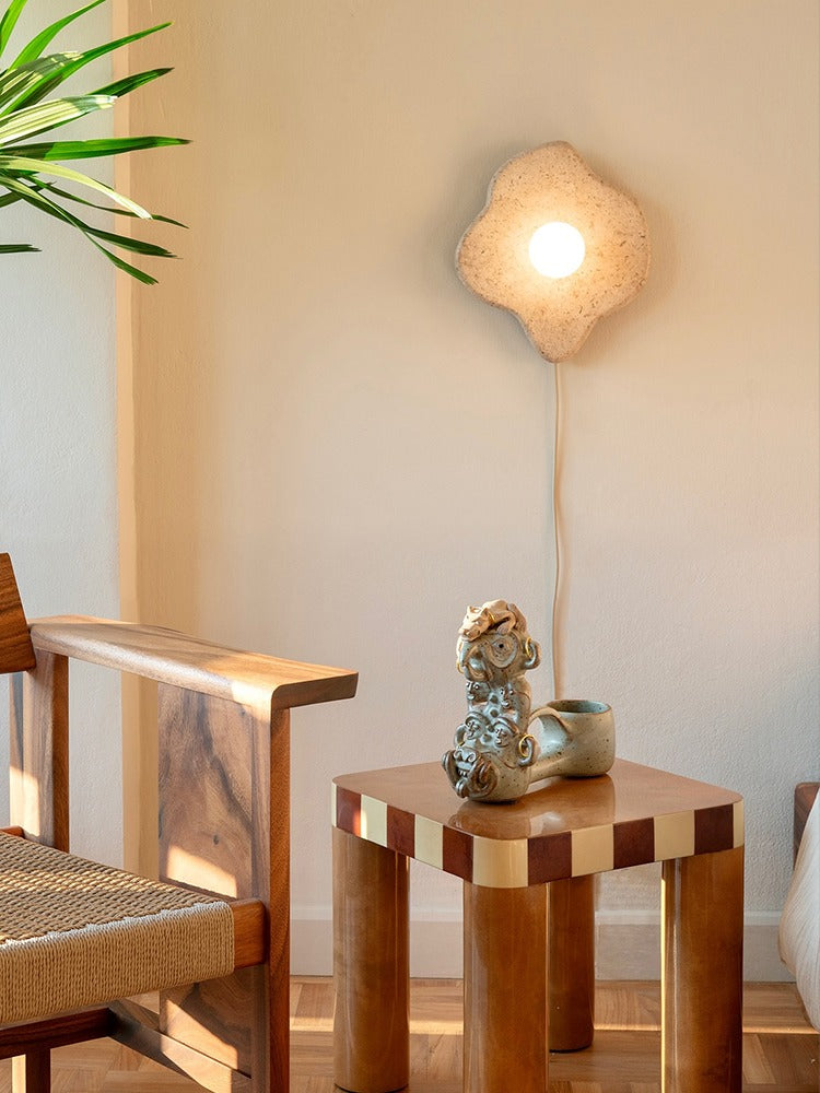 Modern Four-Lobed Stone Wall Sconce - 03 02-source-scene-2