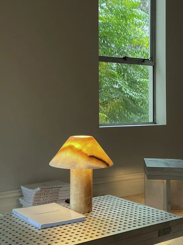Modern Onyx Mushroom Table Lamp - 03 02-source-scene-2