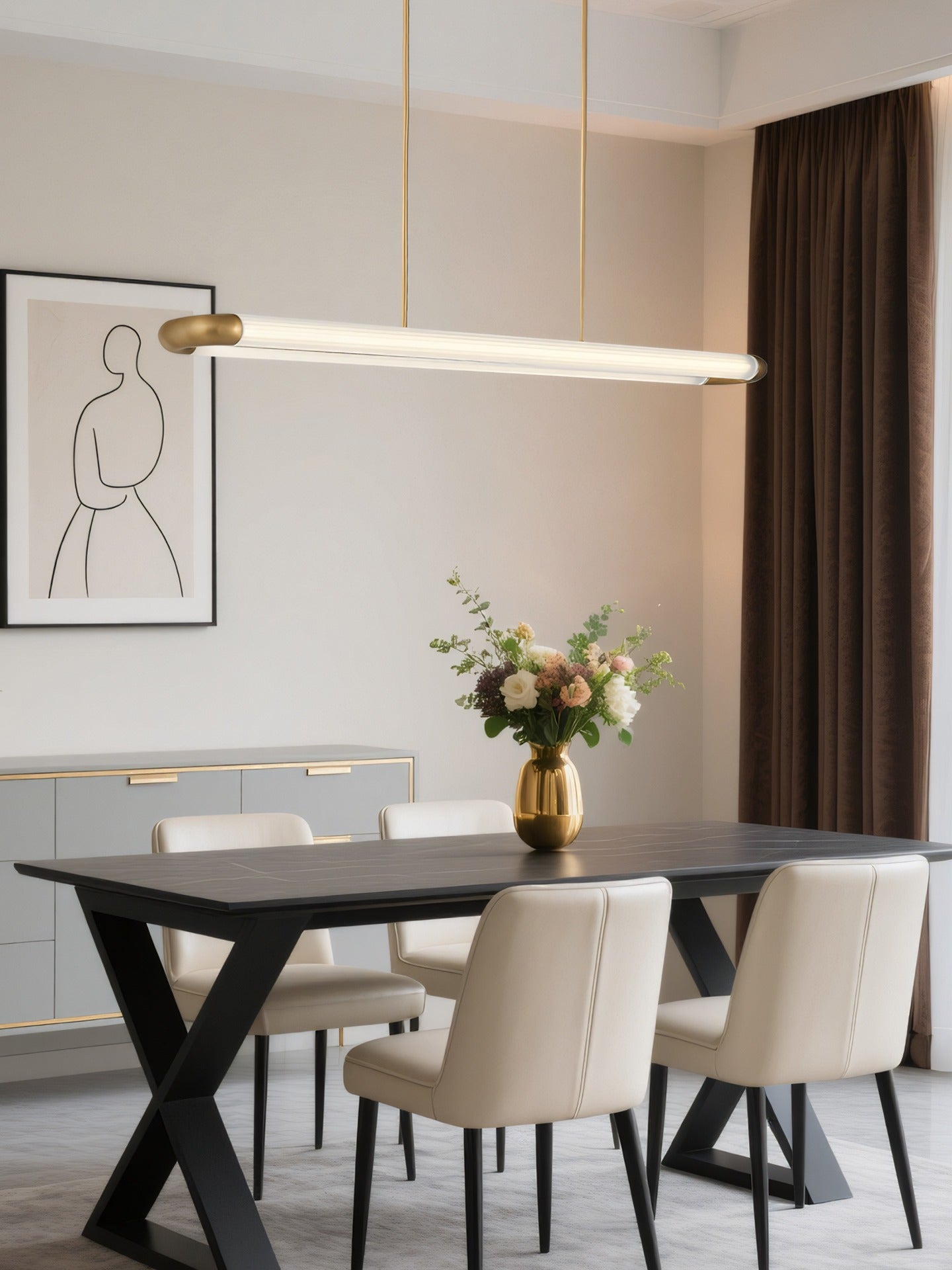 Modern Linear Tube Pendant Light - 03 02-source-scene-2