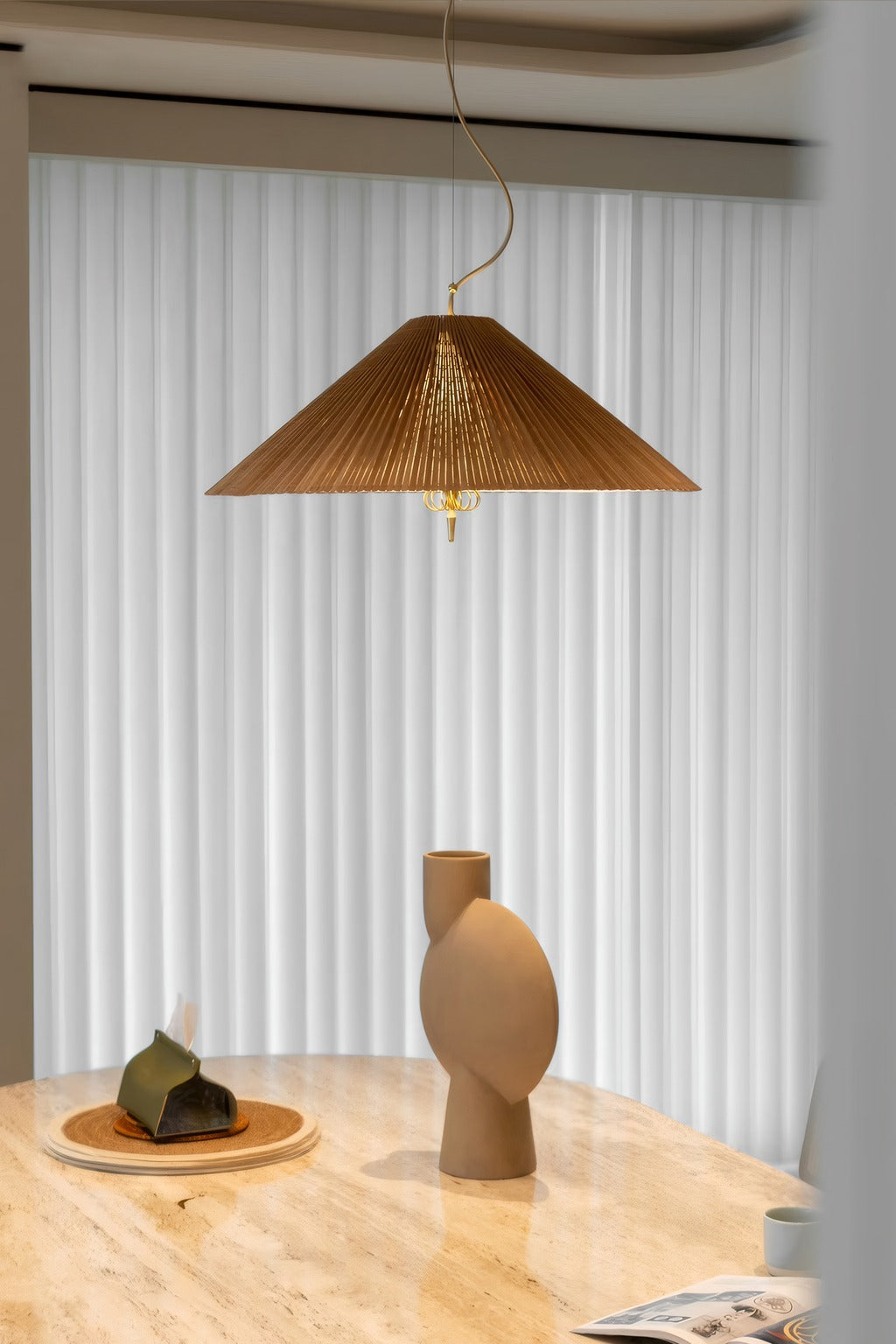 Modern Woven Cone Pendant Light - 03 02-source-scene-2