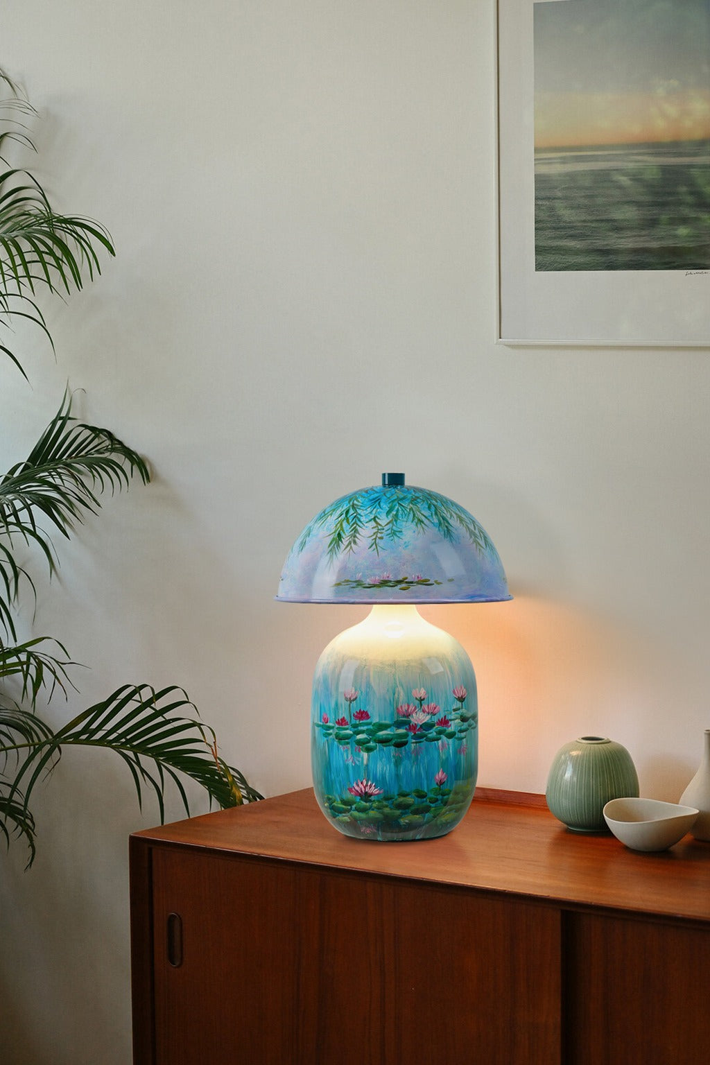 Modern Patterned Mushroom Table Lamp - 03 02-source-scene-4