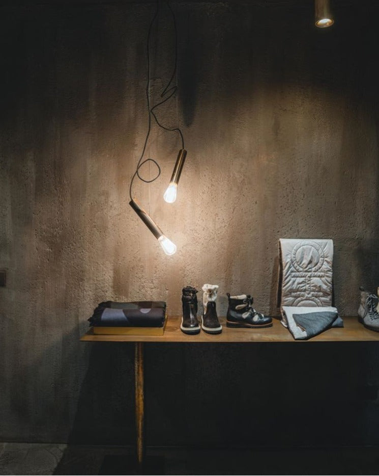 Modern Copper Tube LED Pendant Light - 13 02-source-wall-console-twin-pendant-scene.jpg