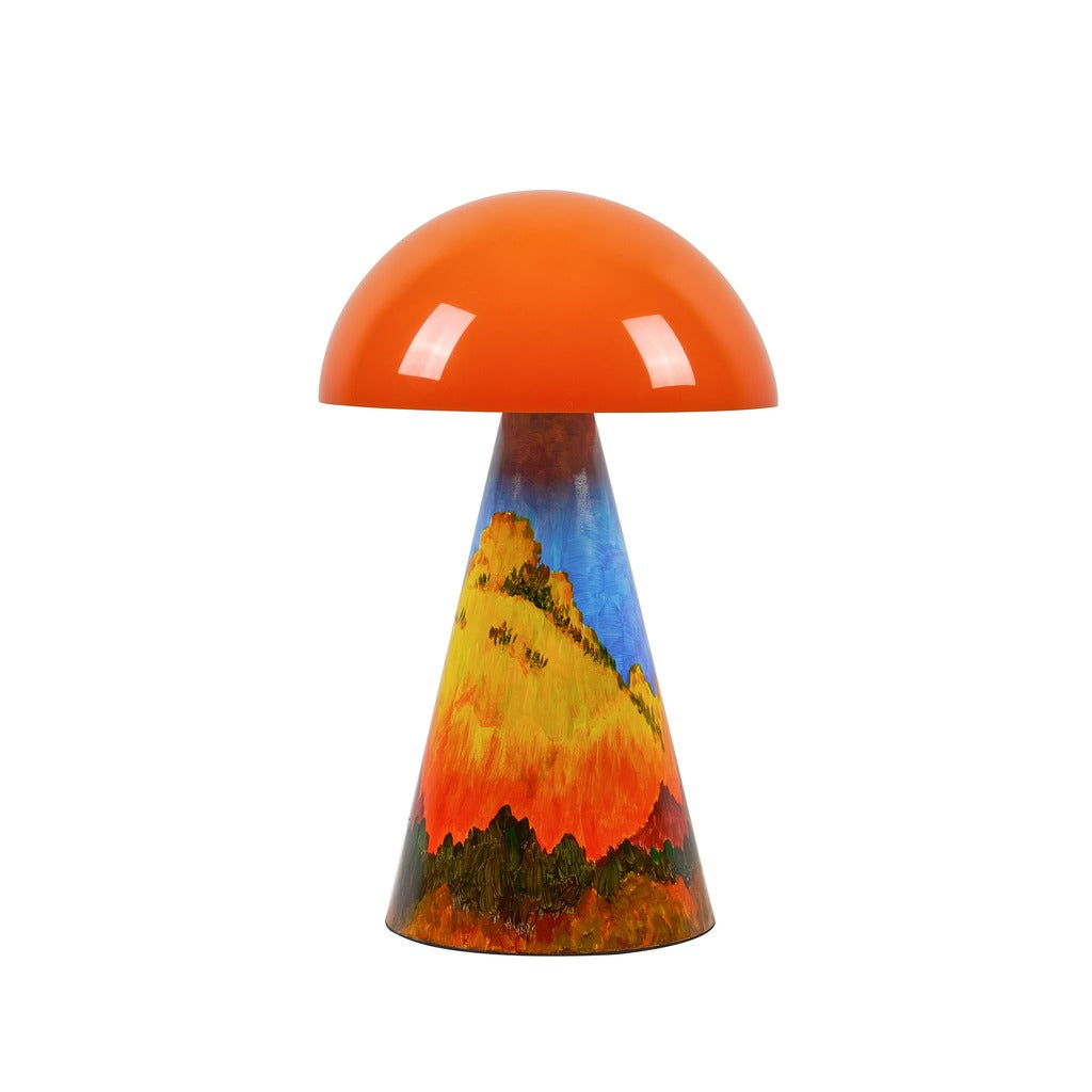 Modern Painted Mushroom Table Lamp - 19 02-white-background-2
