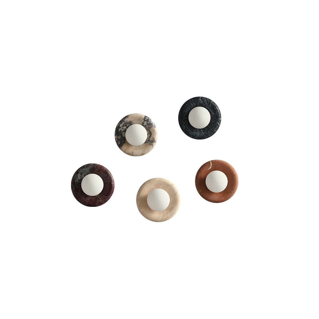 Modern Stone Ring Wall Sconce - 26 02-white-background-image
