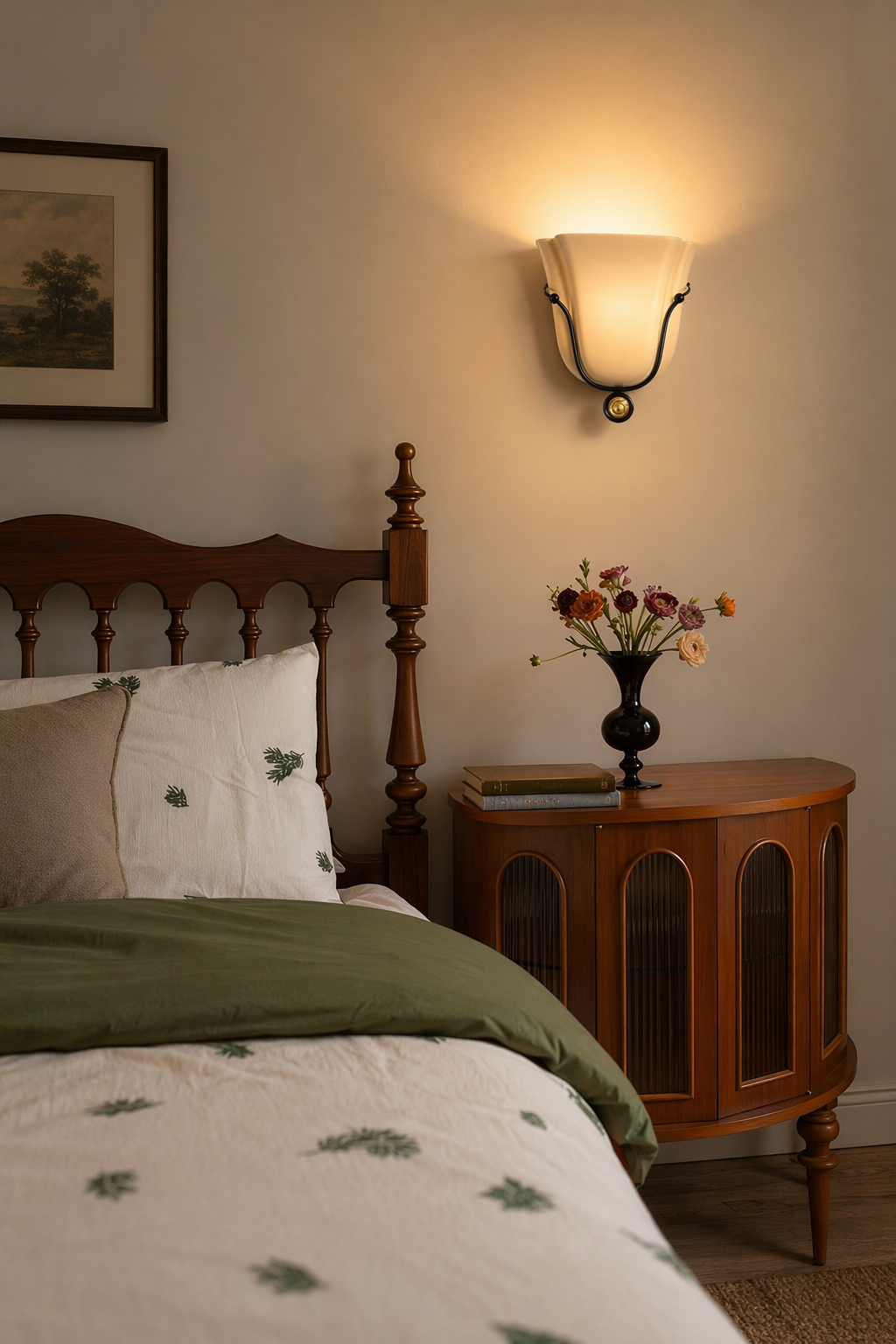 Modern Ceramic Vase Wall Sconce with Brass Accent - product image 03