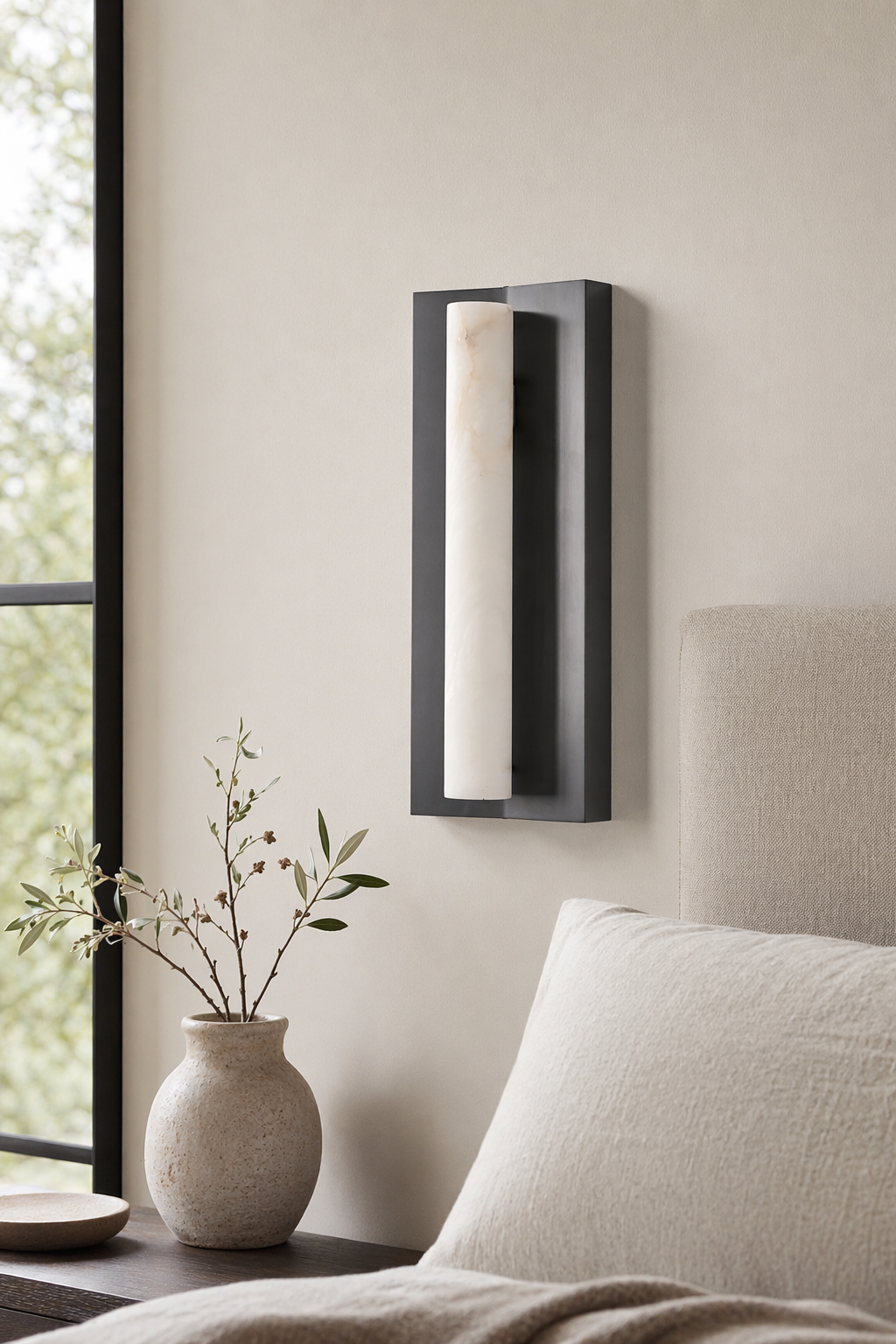 Modern Alabaster Wall Sconce - generated main 03 03-bedroom-bedside