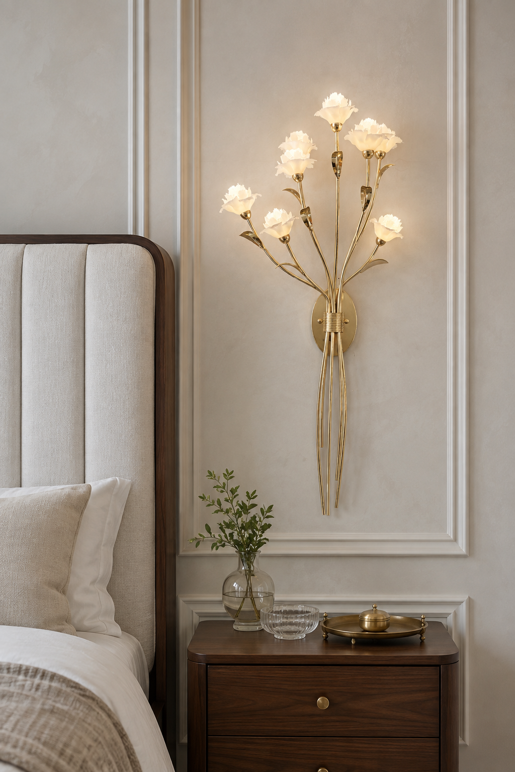 Sylverelle wall sconce – bedroom daylight
