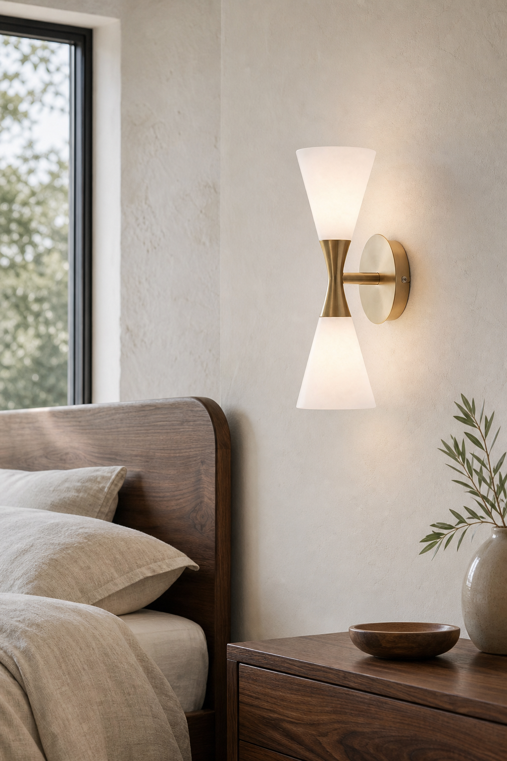 Harlekin Duo Wall Sconce gallery 03 bedroom daylight