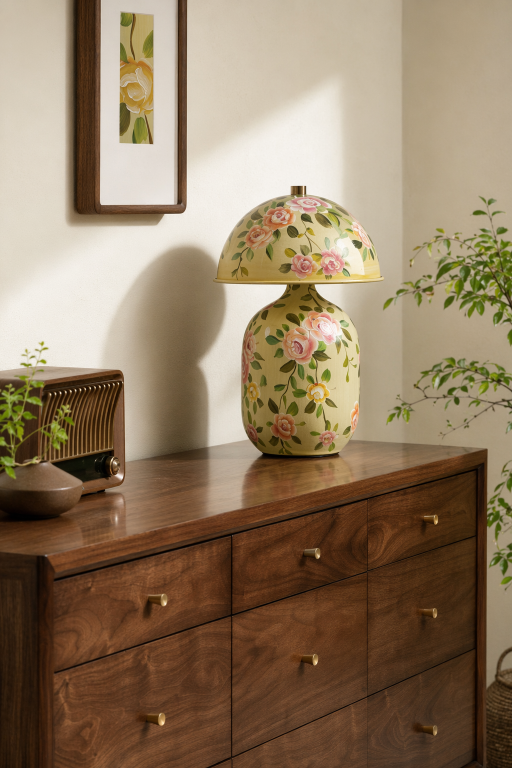 Modern Patterned Mushroom Table Lamp - generated workflow 03 03-console-daylight