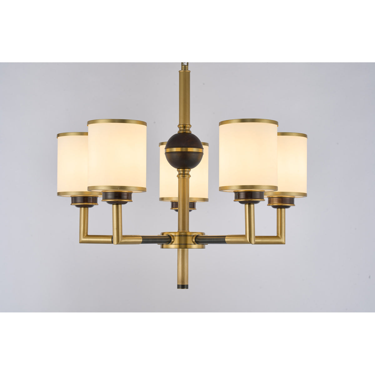 Supplier real photograph of the Orseline five-light chandelier complete view