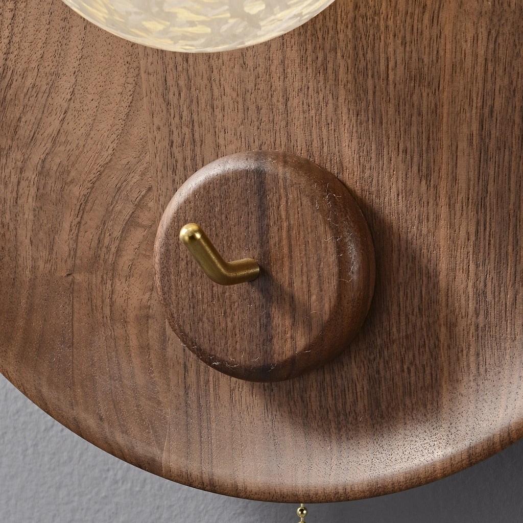 Modern Wood Disc Wall Sconce - 07 03-real-square-12-12-147