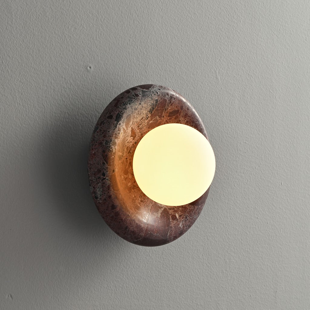 Modern Stone Ring Wall Sconce - 07 03-real-square-3-5--266