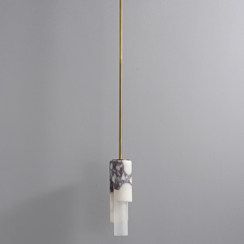 Modern Slim Stone Cylinder Pendant Light - 06 03-real-square-3-8-367