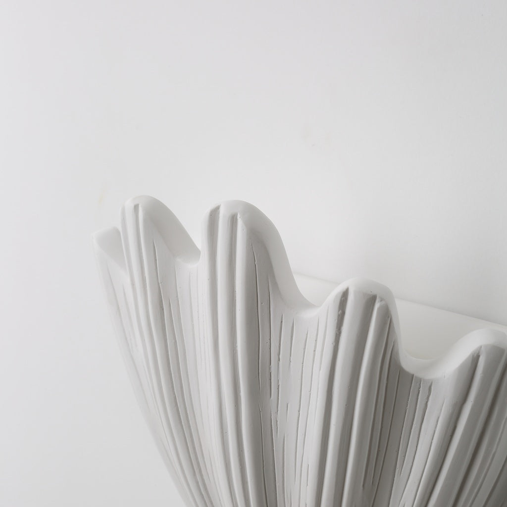 Modern Ribbed Shell Wall Sconce - 06 03-real-square-4F6A1643