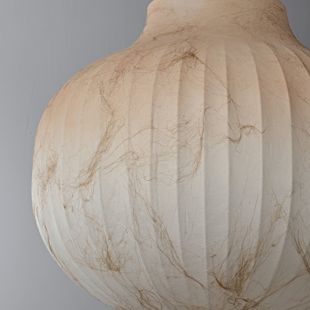 Modern Ribbed Silk Globe Pendant Light - 08 03-real-square-6-9-45