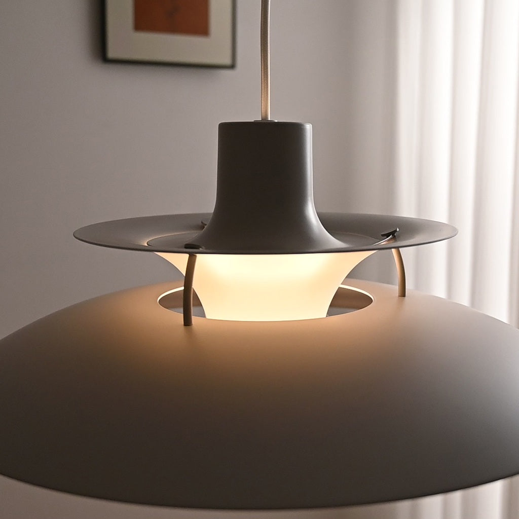 Colorful layered disc pendant light 7006 real product view 3