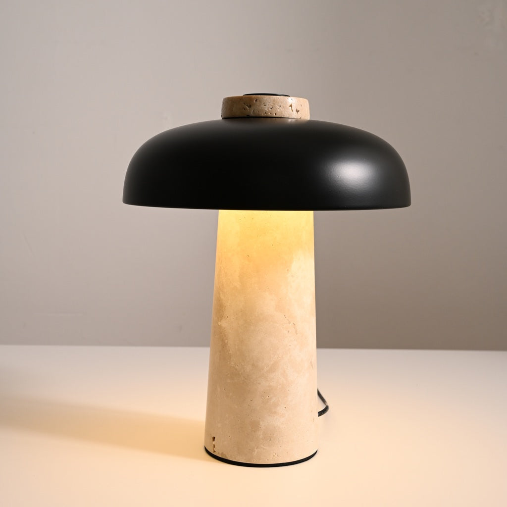 Modern Black Marble LED Table Lamp - 18 03-real-square-DSC-3895