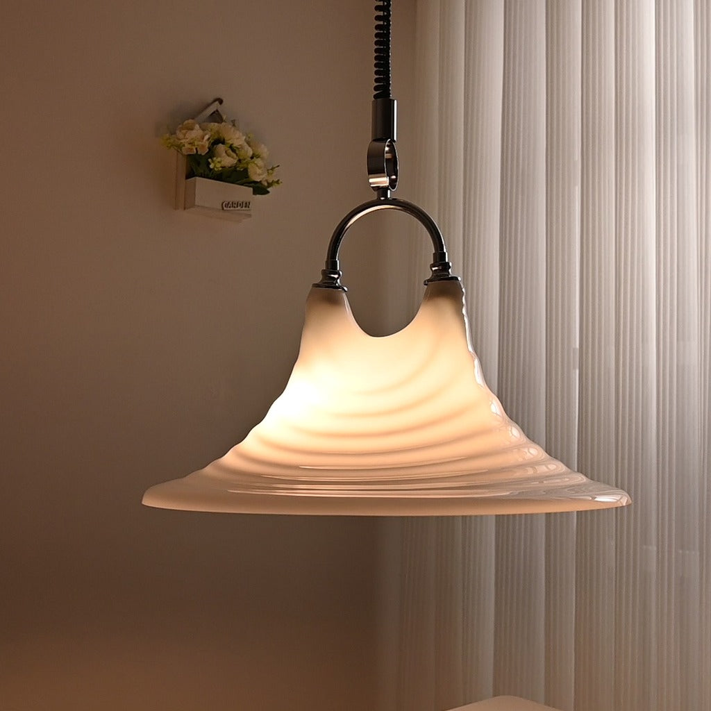 Modern Pleated White Pendant Light - 14 03-real-square-DSC-4699-MP4-00-00-03-12-001