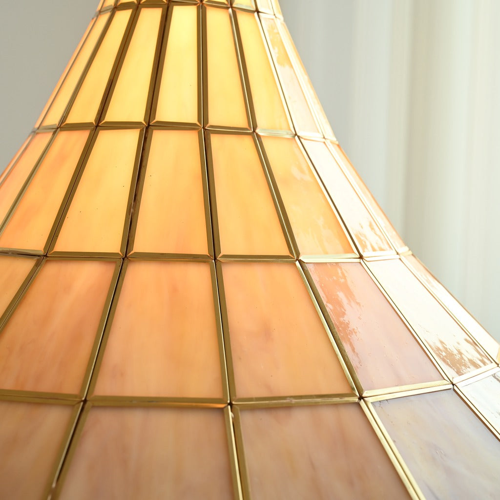Modern Amber Shell Cone Pendant Light - 18 03-real-square-DSC-7889