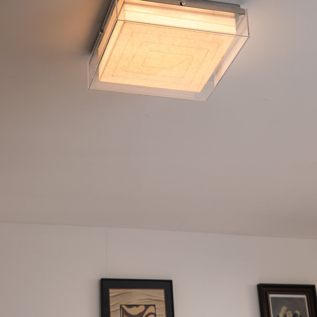 Modern Square Acrylic Wood Ceiling Light - 07 03-real-square-F50A5909