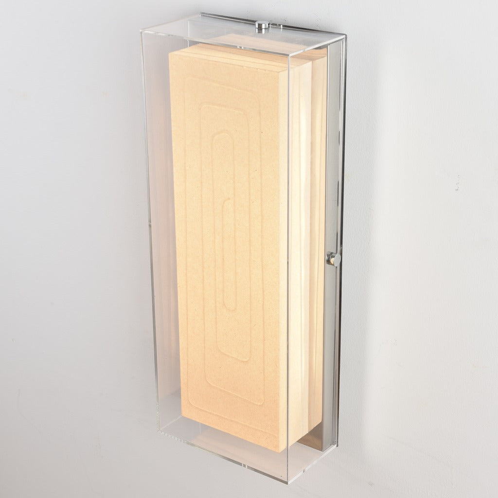 Modern Rectangular Acrylic Wood Wall Sconce - 06 03-real-square-SCJ_2545