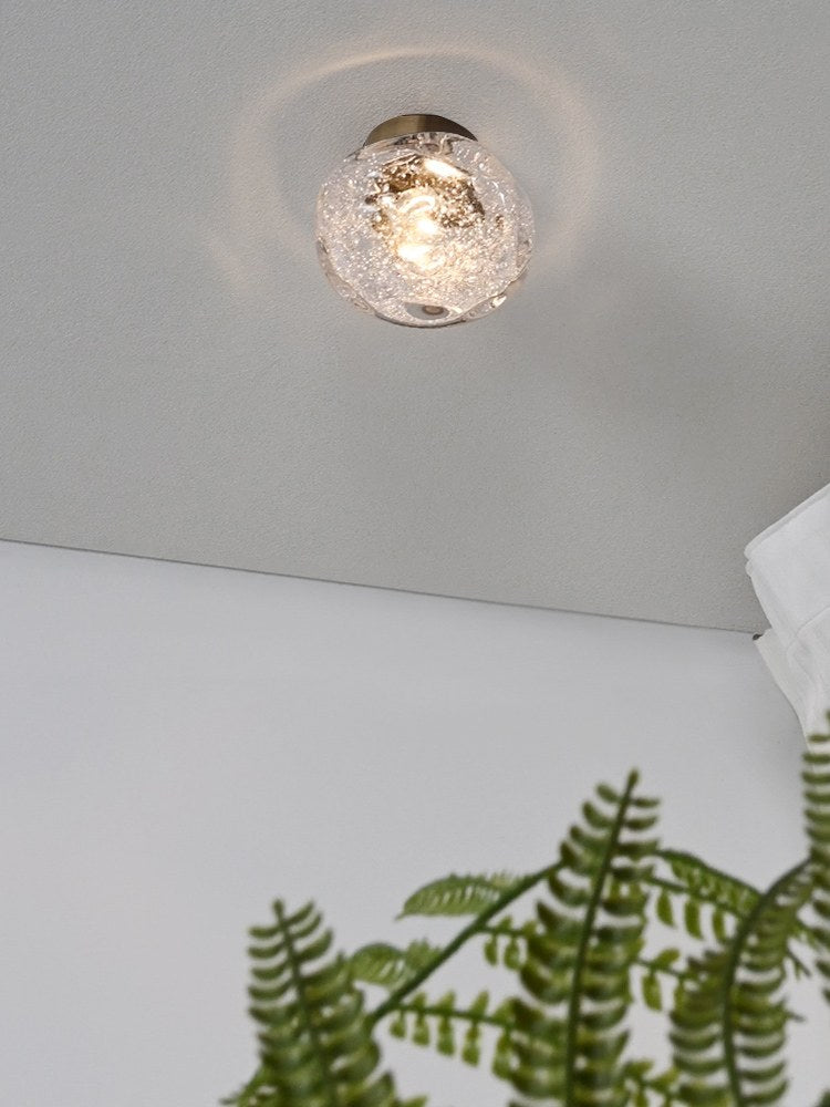 Modern Crystal Glass Globe Wall Sconce - 03 03-scene-crystal-glass-globe-wall-sconce-bedroom