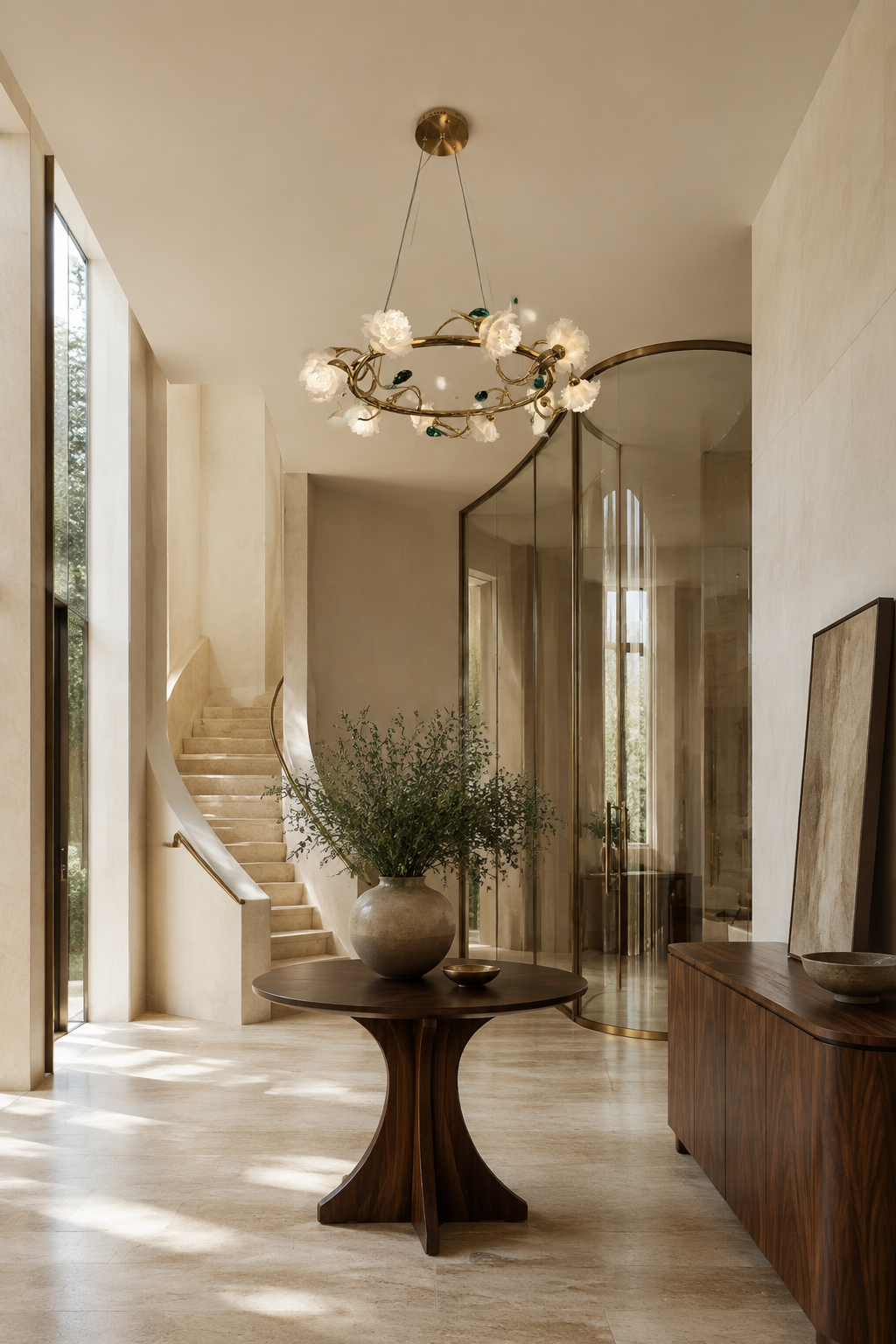 Sylverelle chandelier – small entry wide daylight