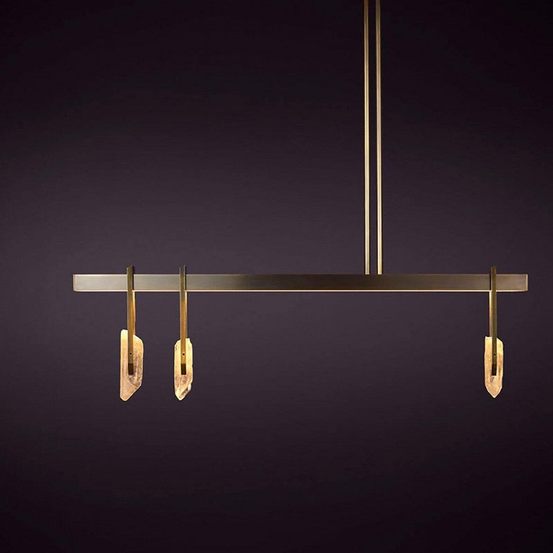Modern Linear Crystal LED Island Chandelier - 06 03-source-product-dark-background