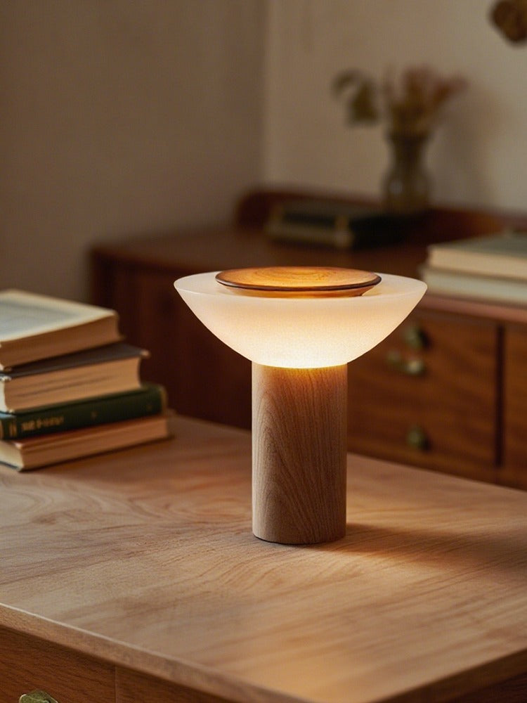 Modern Wood Bowl Table Lamp - 04 03-source-scene-3