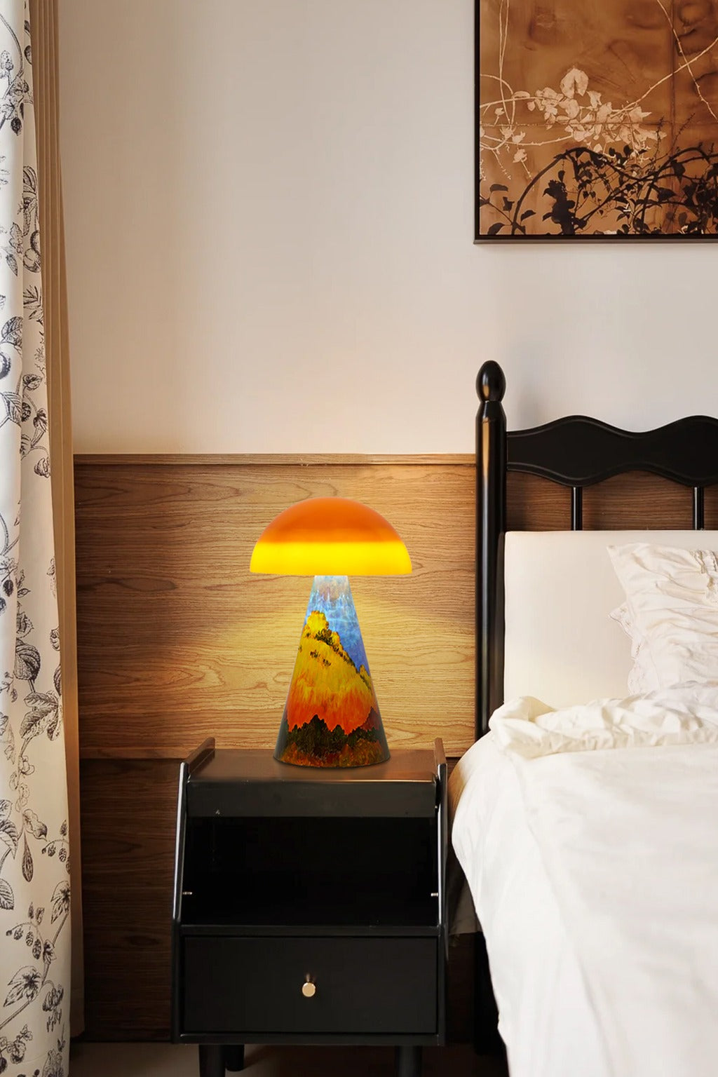 Modern Painted Mushroom Table Lamp - 04 03-source-scene-3