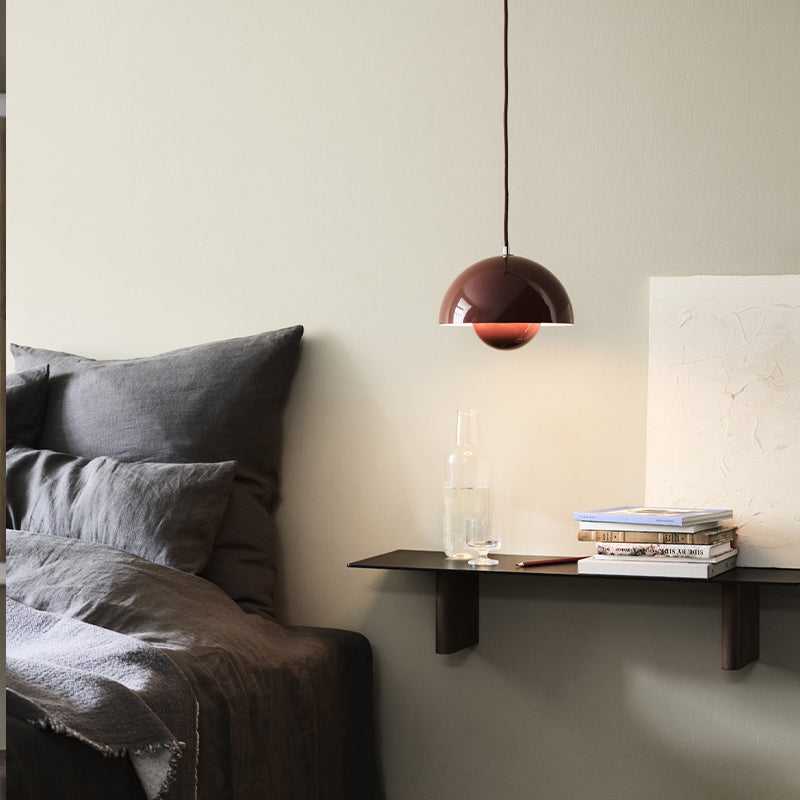 Modern Glossy Dome Pendant Light - 14 03-source-scene-3