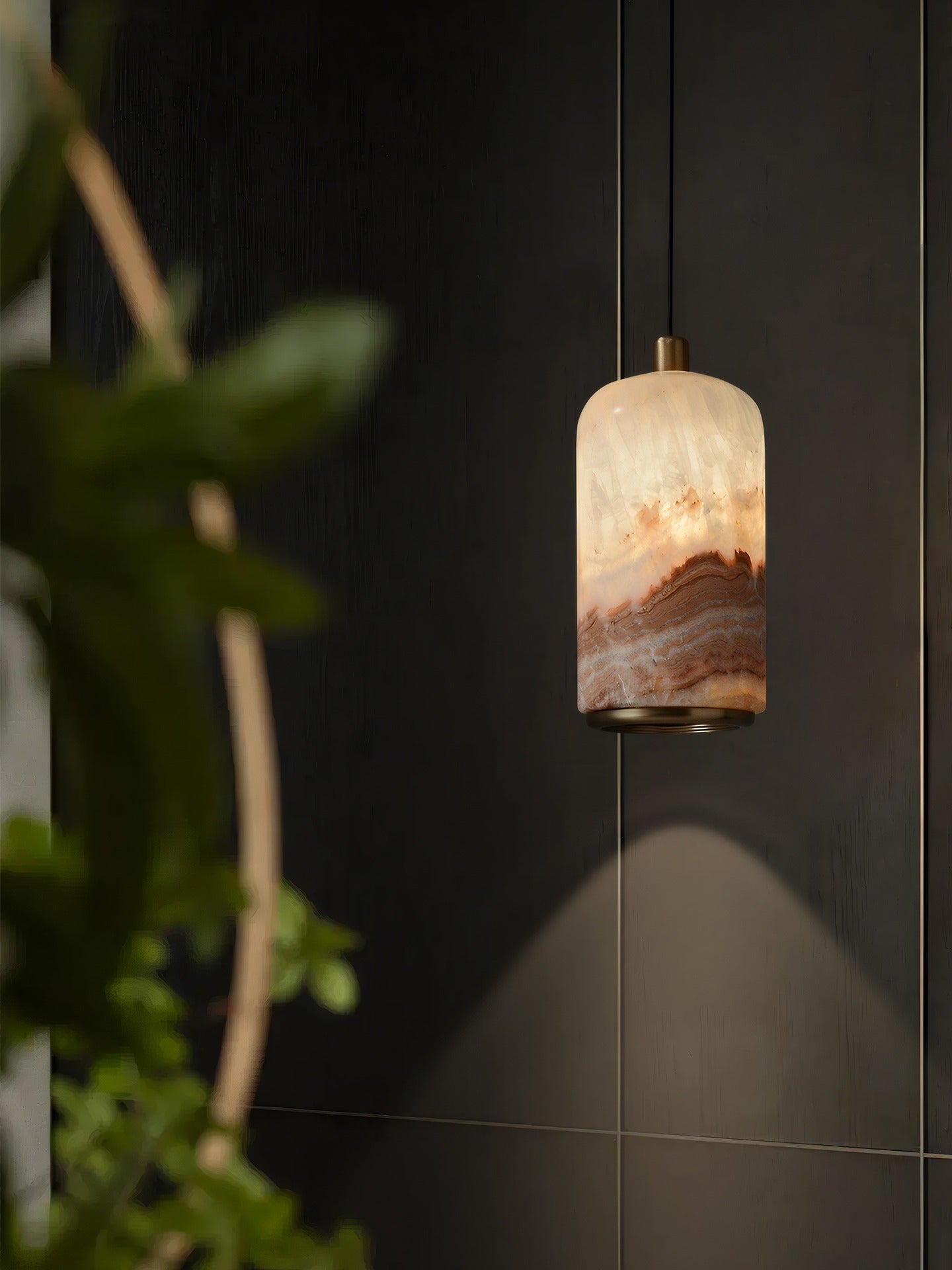 Modern Colorful Stone Cylinder Pendant Light - 03 03-source-scene-3