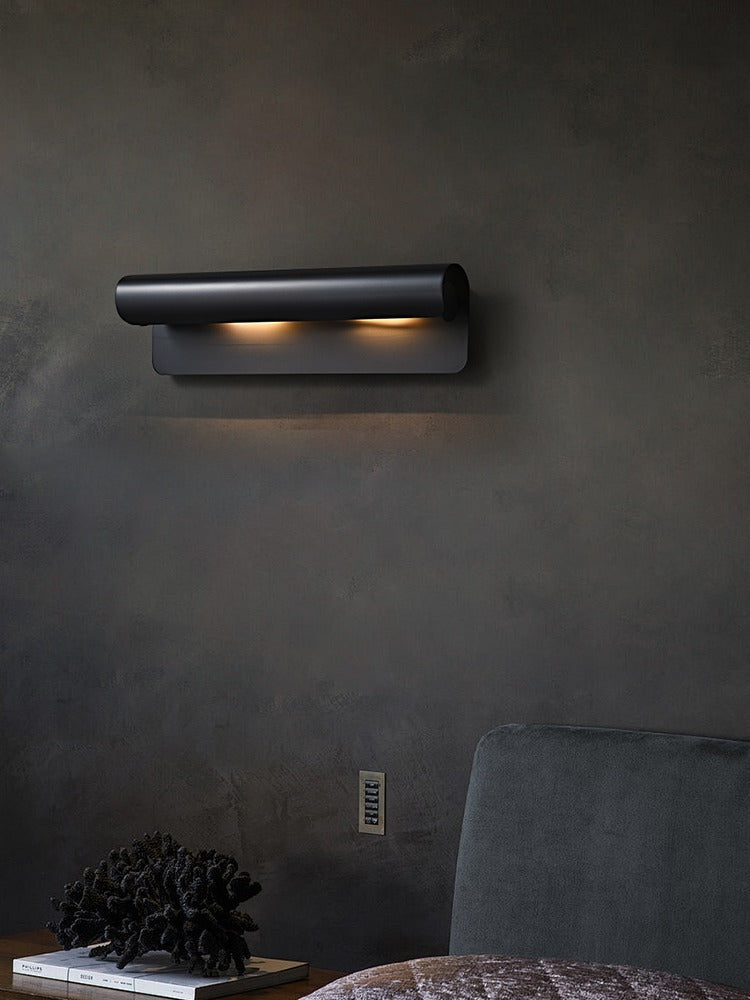 Modern Horizontal Cylinder Wall Sconce - 04 03-source-scene-3