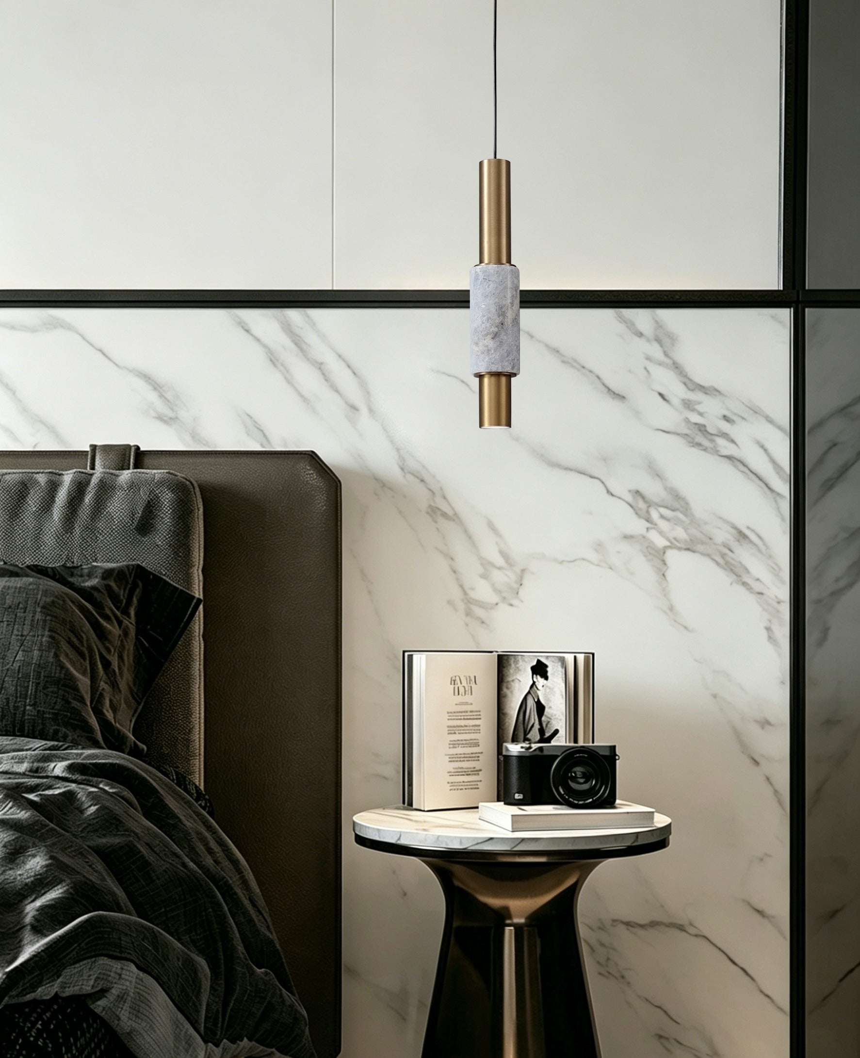 Modern Crystal Cylinder Pendant Light - 14 03-source-scene-3