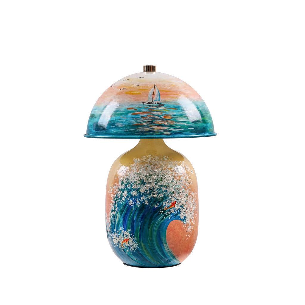 Modern Patterned Mushroom Table Lamp - 27 03-white-background-6