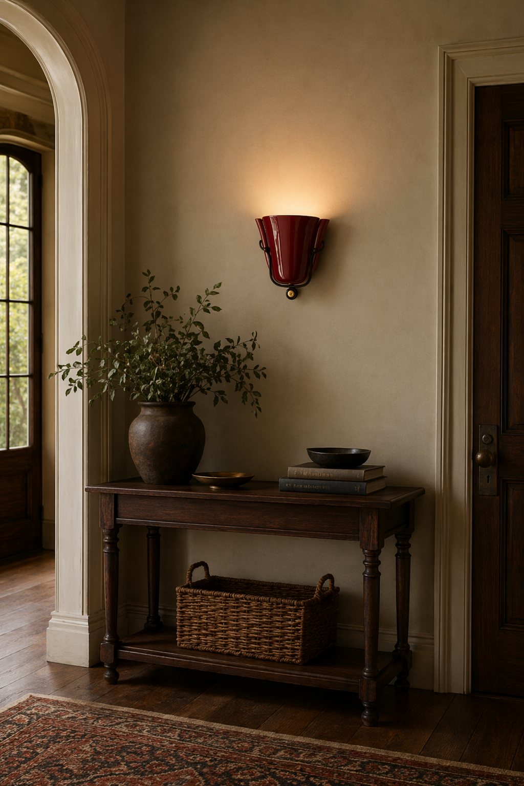 Modern Ceramic Vase Wall Sconce with Brass Accent - product image 10