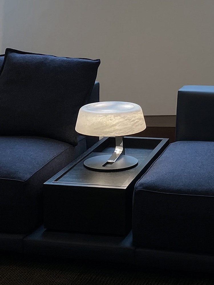Modern Alabaster Table Lamp in Black and Chrome - 04 04-detail-alabaster-table-lamp-bedroom