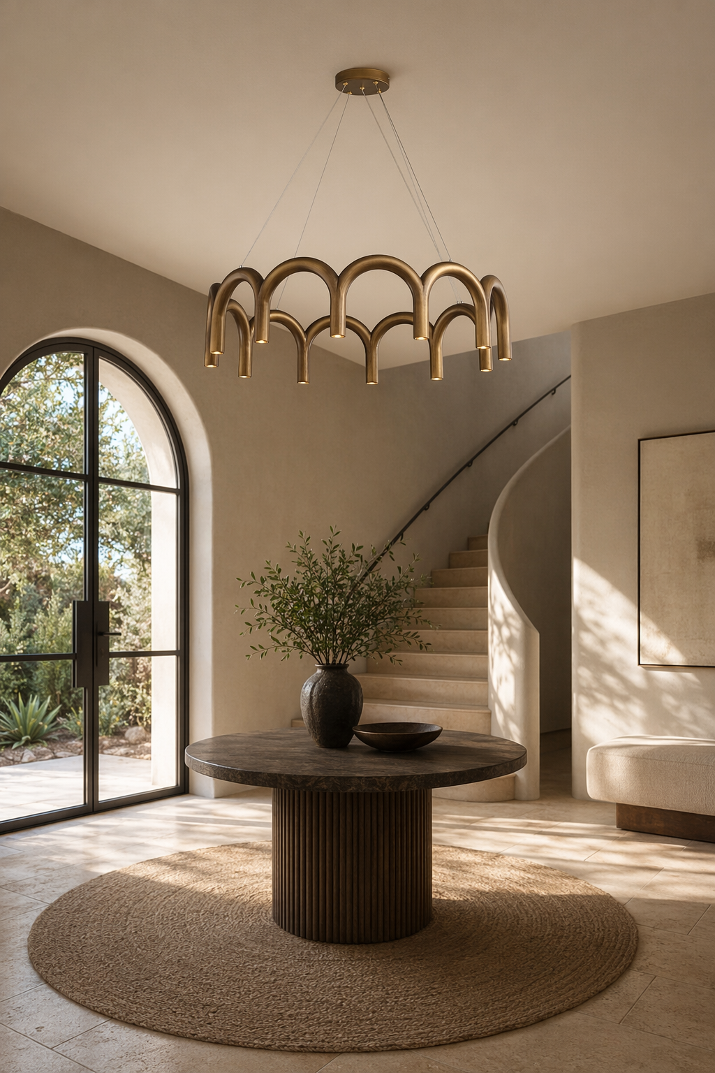 Modern Arched Multi-Light Chandelier - 04 04-generated-entry-scene