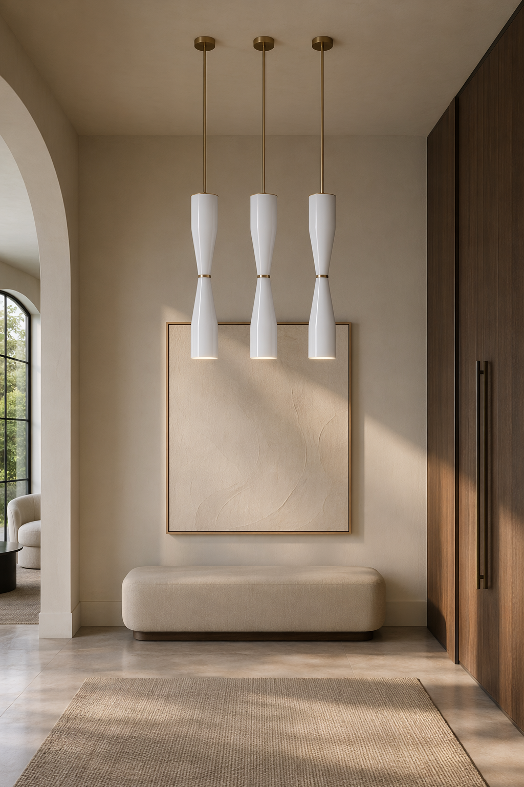 Modern Hourglass Cluster Pendant Light - 04 04-generated-entry-scene