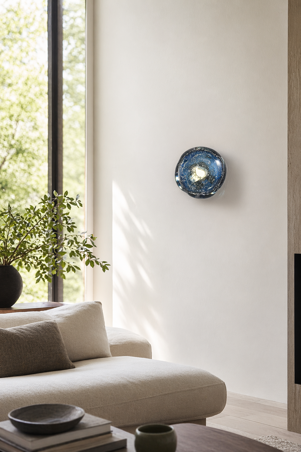 Modern Crystal Glass Globe Wall Sconce - product image 06